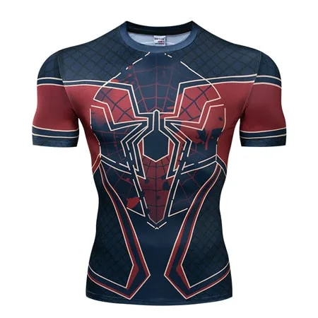 New Nightwing Short Sleeve Compression Shirts Thanos 3D Printed T shirts Men Summer NEW Crossfit Top For Male Fitness Cloth