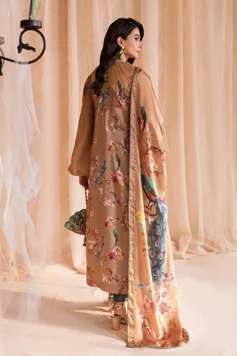 Nilofer Shahid - Turquoise blaze - Embroidered - 3 Piece
