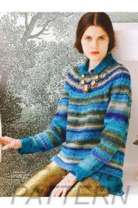 Noro 10 Lace Yoke Pullover PATTERN ONLY