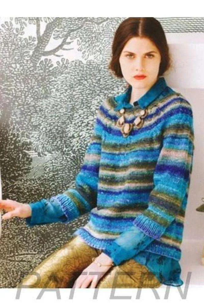 Noro 10 Lace Yoke Pullover PATTERN ONLY