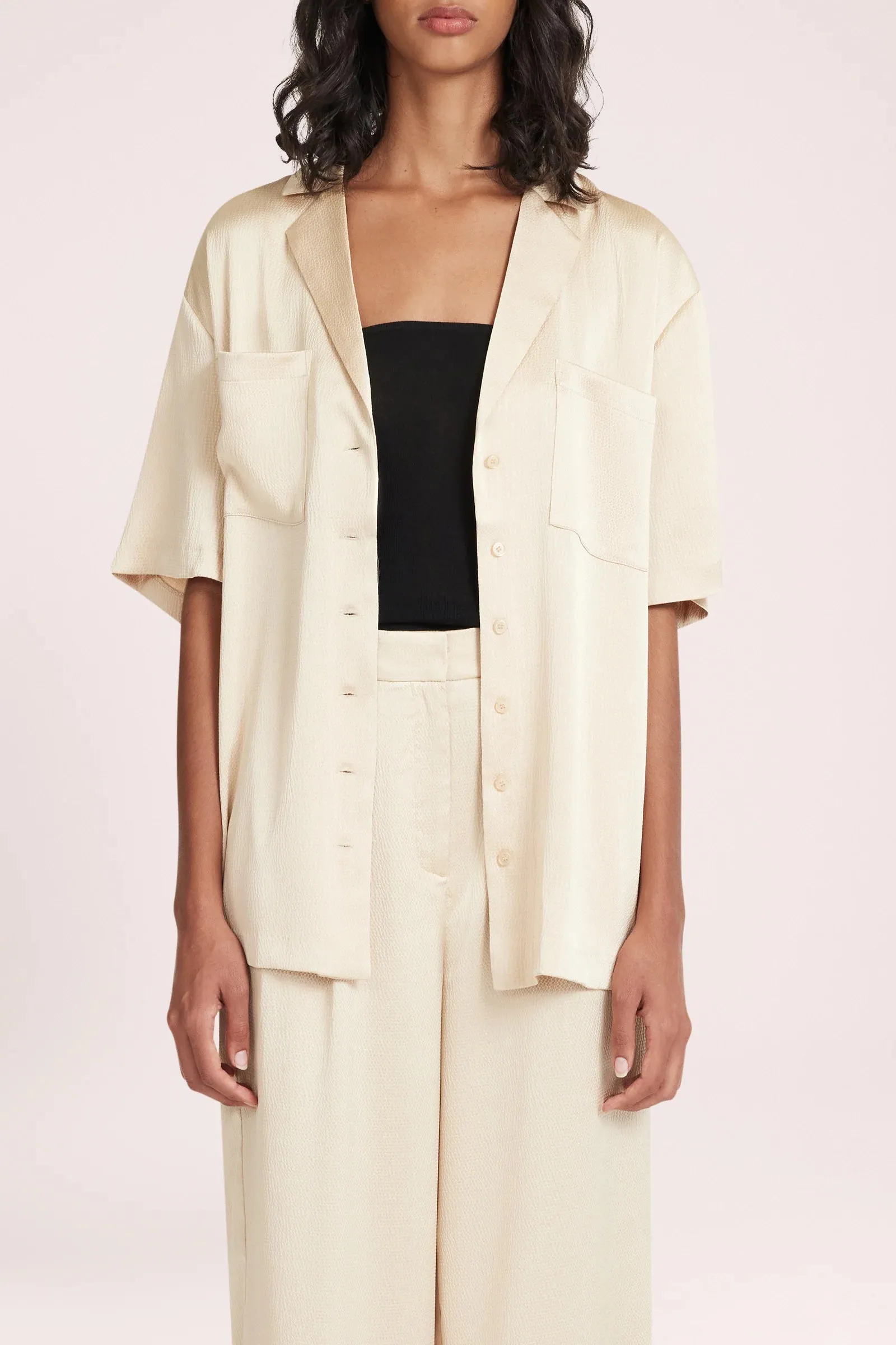 NUDE LUCY Camile Shirt BUTTER