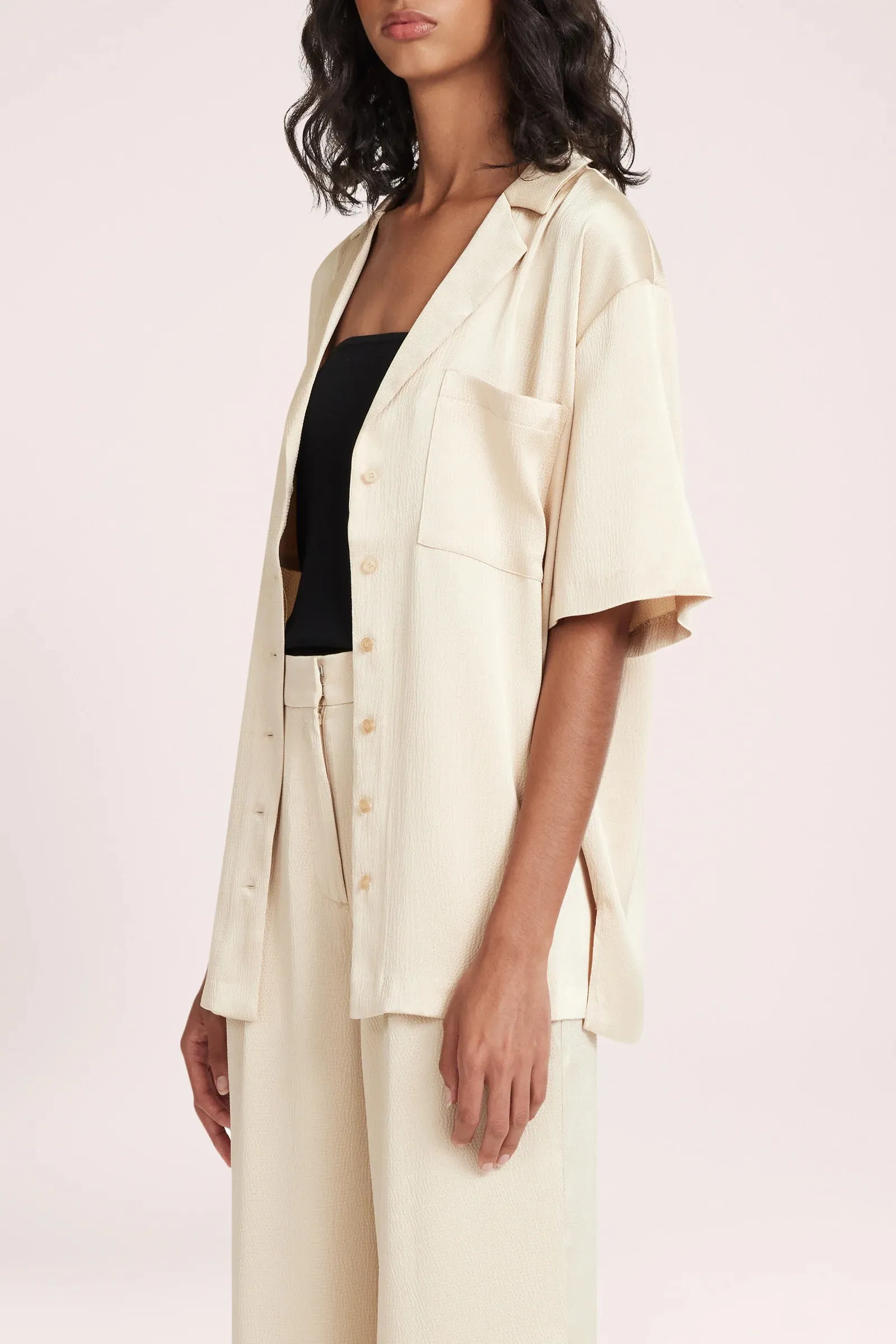 NUDE LUCY Camile Shirt BUTTER