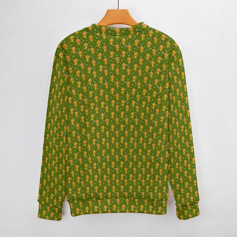 Orange Bird Unisex Crewneck Sweater