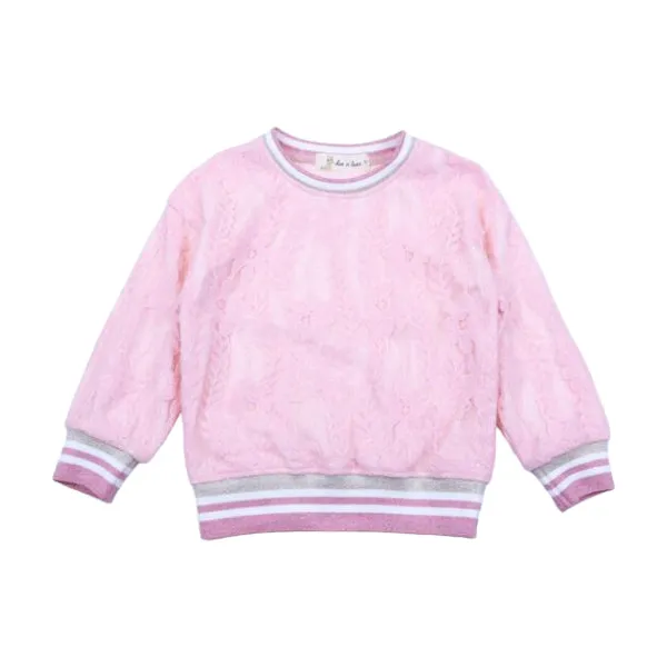 Pink Lace Overlay Top