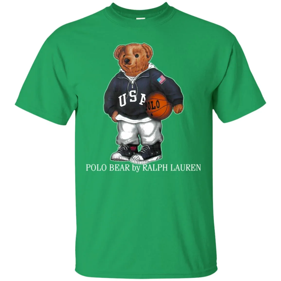 Polo Bear Ralph Lauren Shirt Men Cotton T-Shirt