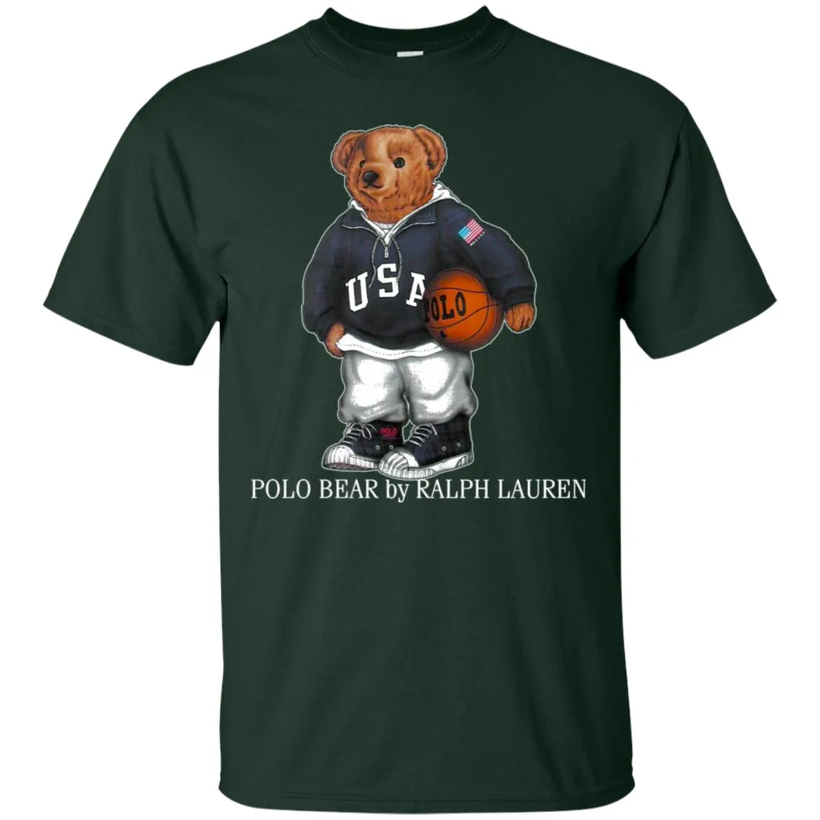 Polo Bear Ralph Lauren Shirt Men Cotton T-Shirt