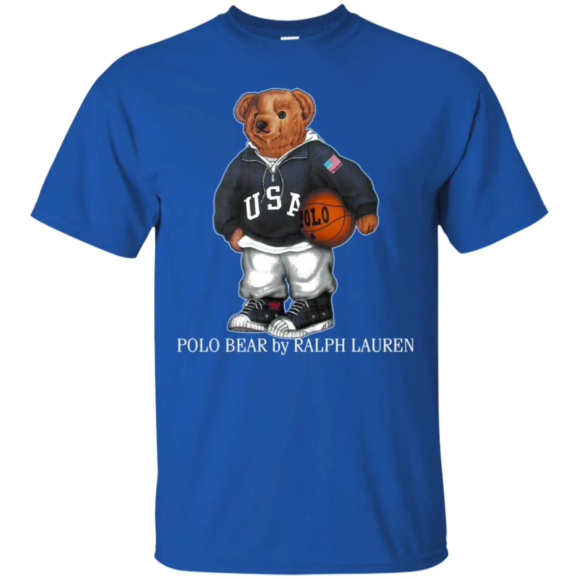 Polo Bear Ralph Lauren Shirt Men Cotton T-Shirt