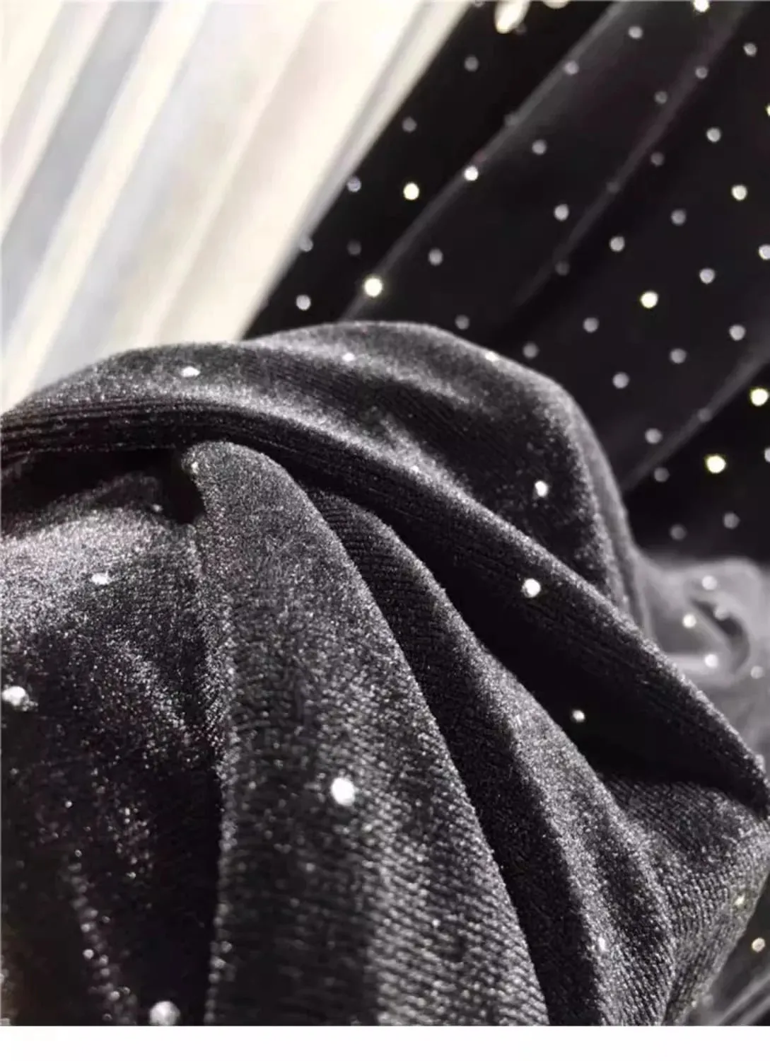 Pre Order:  Luxury Beading Turtleneck T-Shirt