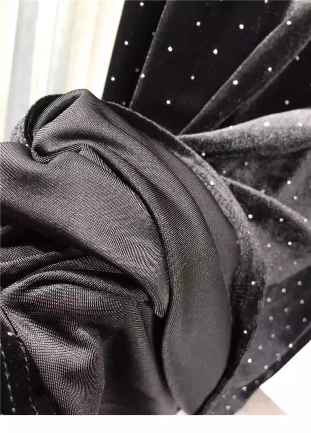 Pre Order:  Luxury Beading Turtleneck T-Shirt