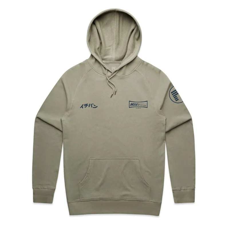 PREMIUM RESPECT HOODED SWEATSHIRT W/ MITCH'S SURF SHOP