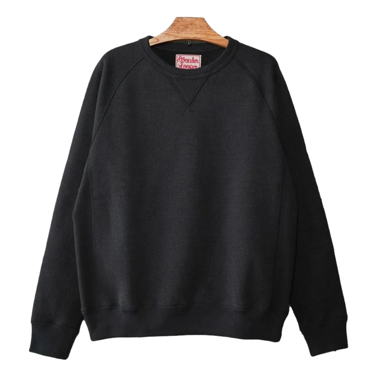 Pullover Crewneck Double Heavyweight French Terry Sumi Black