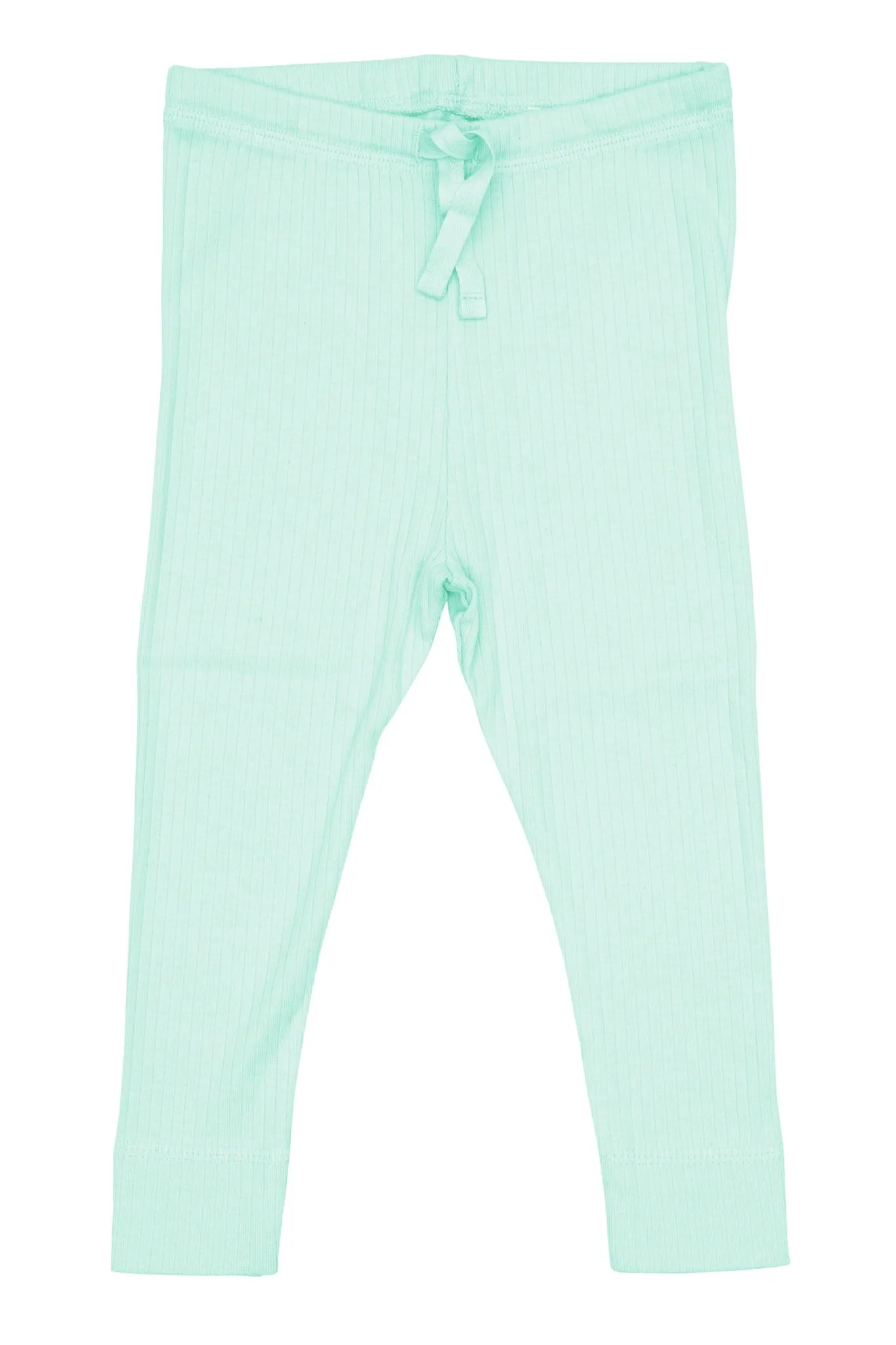 RIB JERSEY LEGGINGS W. STRING - MINT