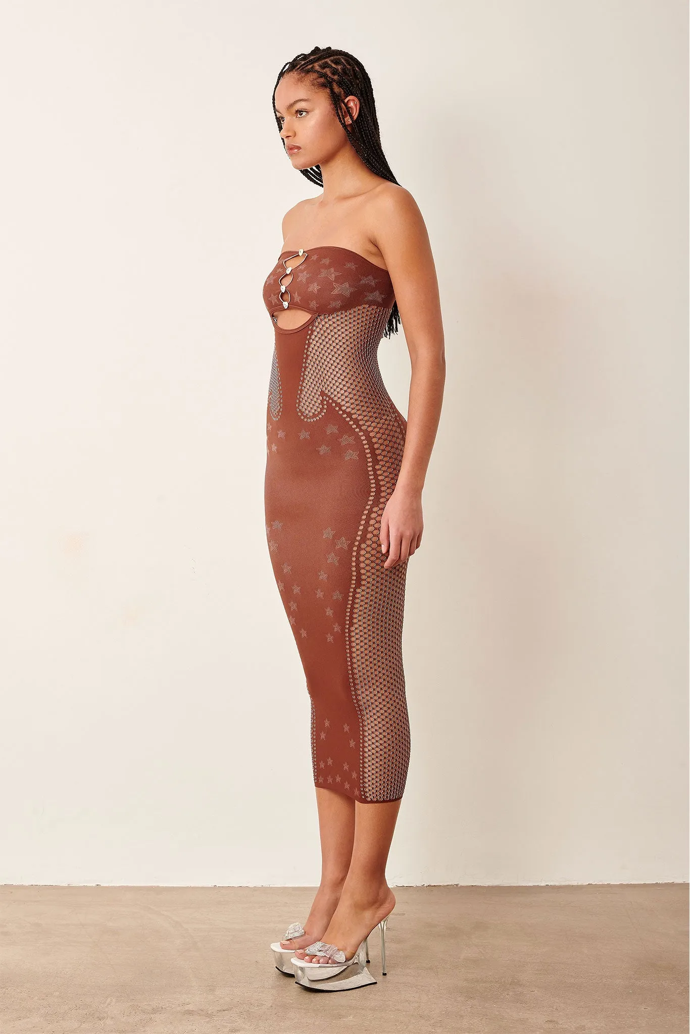 Roxie Dress Old Money Brown