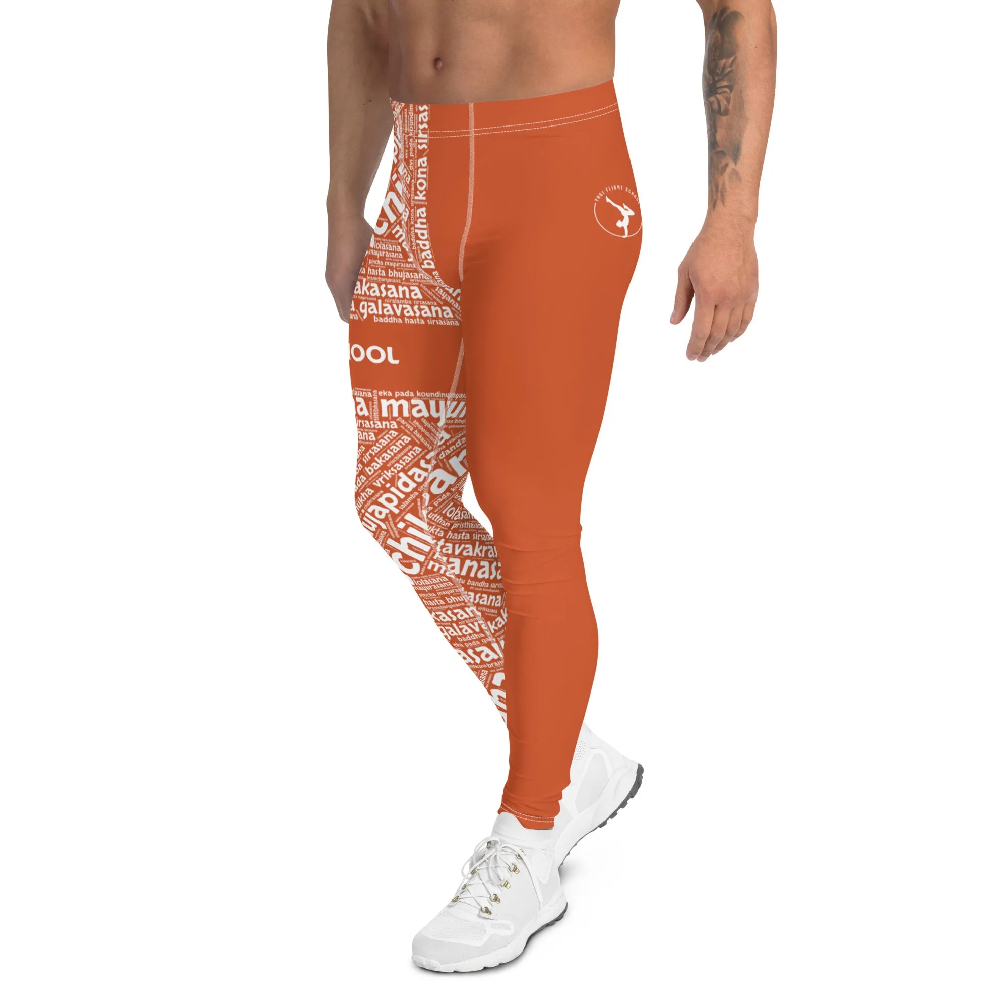 Sanskrit Men's Leggings (YFS Orange)