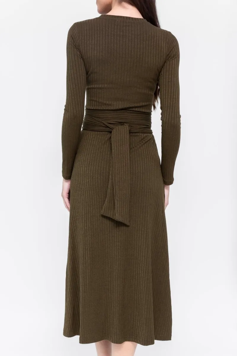 SARAH DRESS (OLIVE)