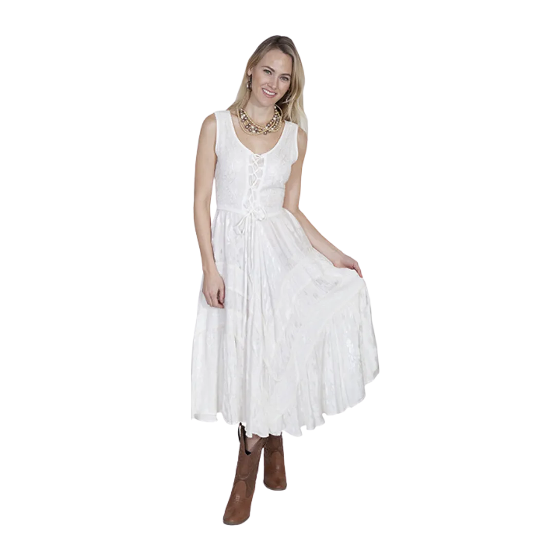 Scully Leathers Women's Sleeveless Ivory Dress