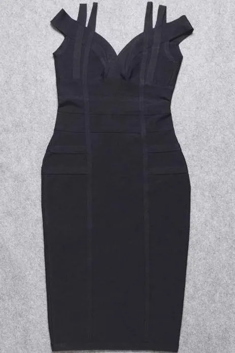 Sia Bandage Dress - Classic Black