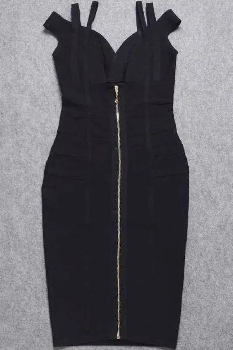 Sia Bandage Dress - Classic Black