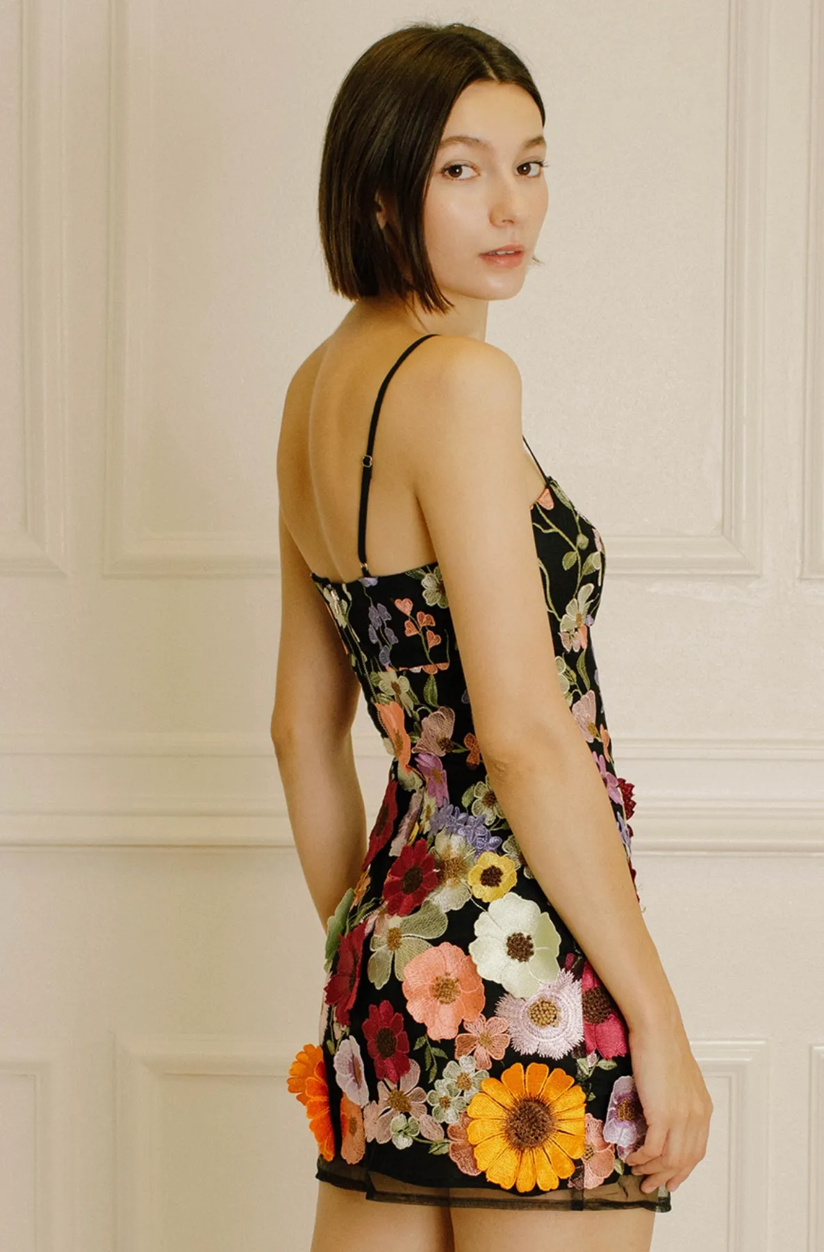 Storia-Black Multi Floral Dress