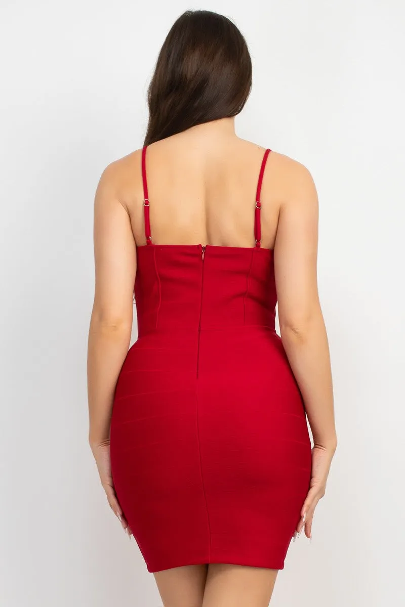 Sweetheart Solid Bodycon Dress