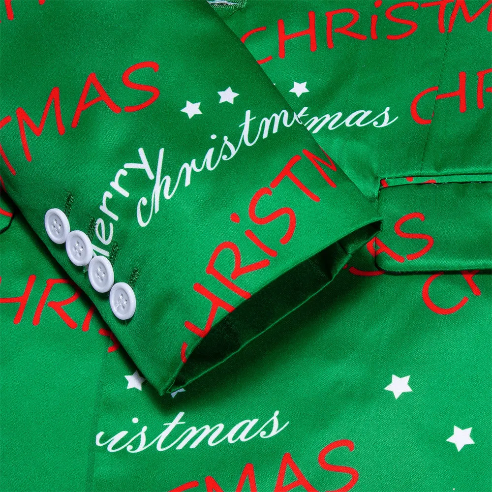 Ties2you Green Christmas Silk Suit for Men