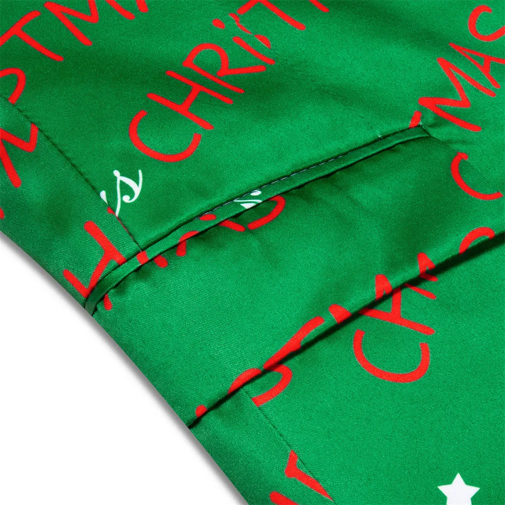 Ties2you Green Christmas Silk Suit for Men