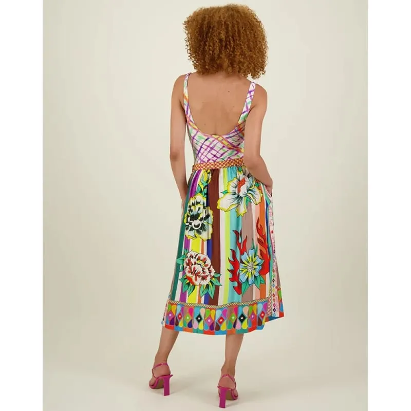 Vanessa Flowers Printed Midi Skirt