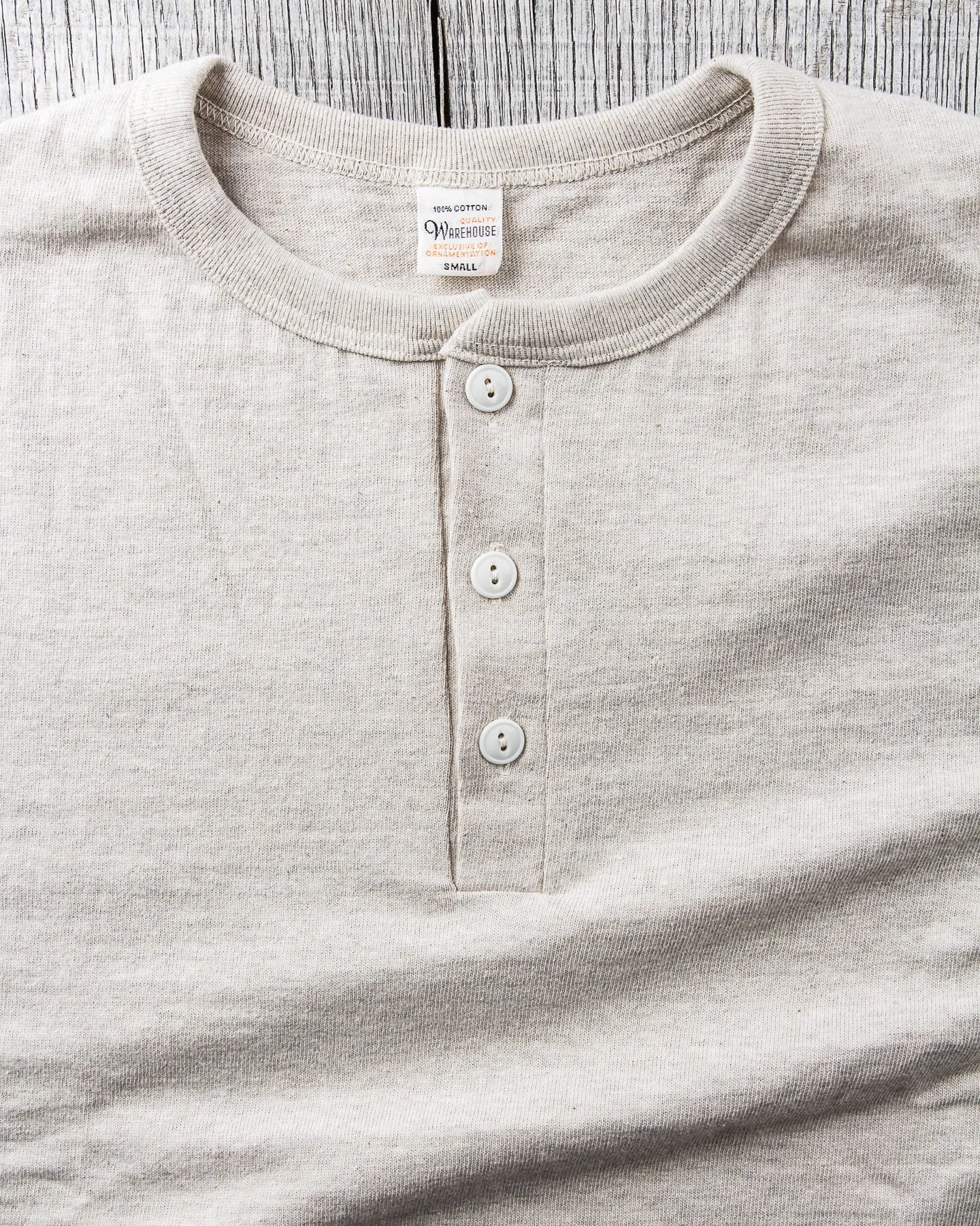 Warehouse & Co. Lot 4601 Henley Neck T-shirt Oatmeal