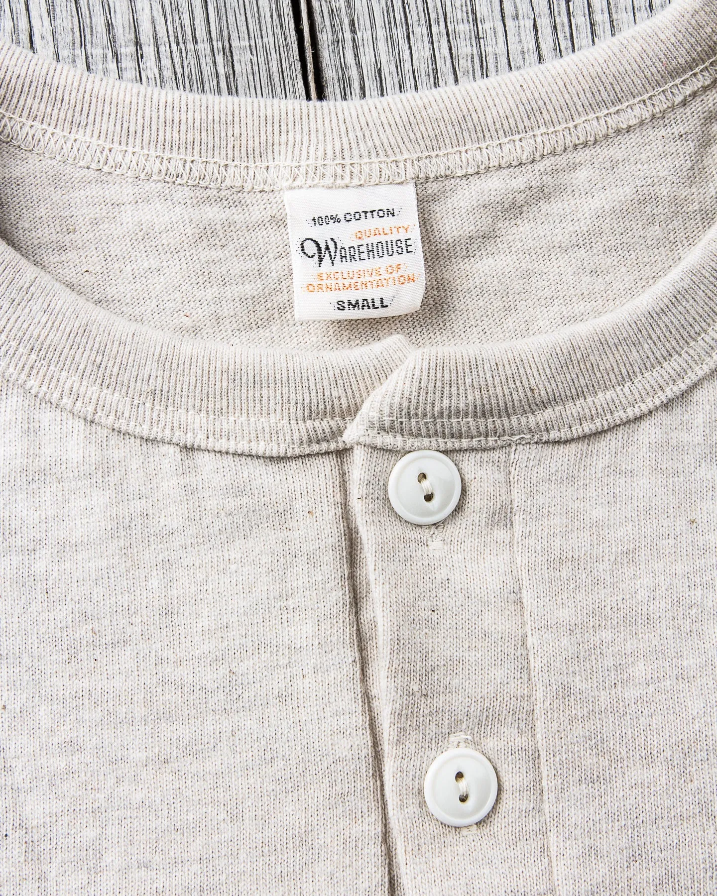 Warehouse & Co. Lot 4601 Henley Neck T-shirt Oatmeal