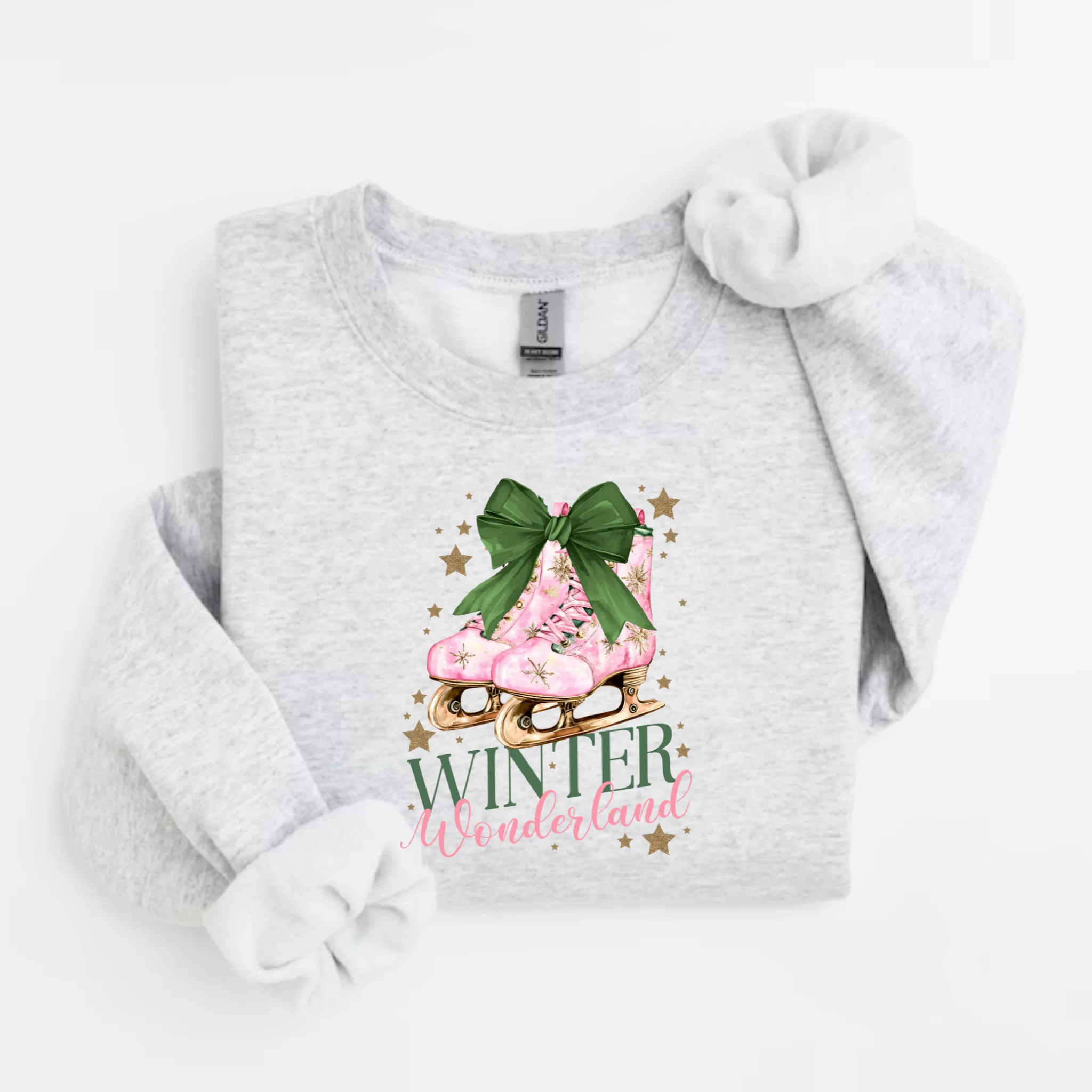 Winter Wonderland Coquette Christmas Crewneck Sweatshirt